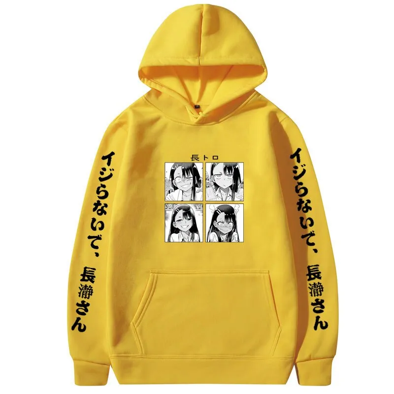 Anime Don't Toy with Me Miss Nagatoro Hoodie Men Women Casual Fashion Oodie Womens Loose Streetwear Woman Gift Hoody Sweatshirt