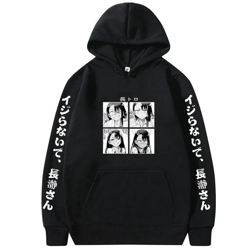 Anime Don't Toy with Me Miss Nagatoro Hoodie Men Women Casual Fashion Oodie Womens Loose Streetwear Woman Gift Hoody Sweatshirt