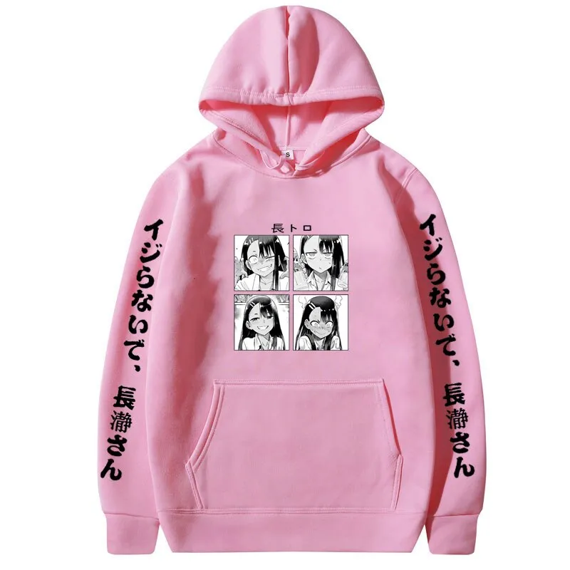 Anime Don't Toy with Me Miss Nagatoro Hoodie Men Women Casual Fashion Oodie Womens Loose Streetwear Woman Gift Hoody Sweatshirt