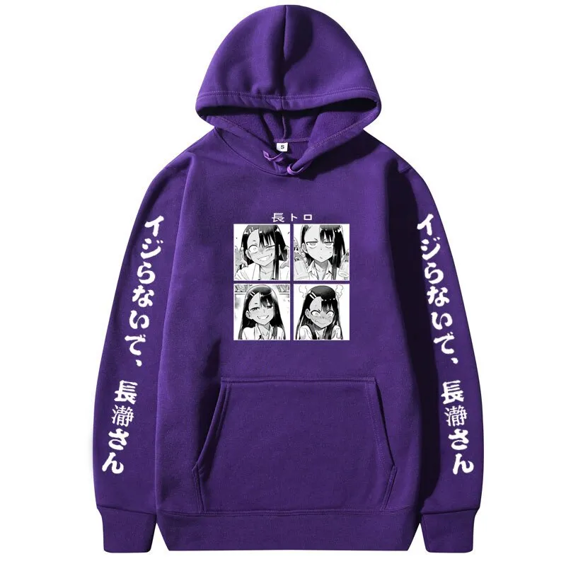 Anime Don't Toy with Me Miss Nagatoro Hoodie Men Women Casual Fashion Oodie Womens Loose Streetwear Woman Gift Hoody Sweatshirt