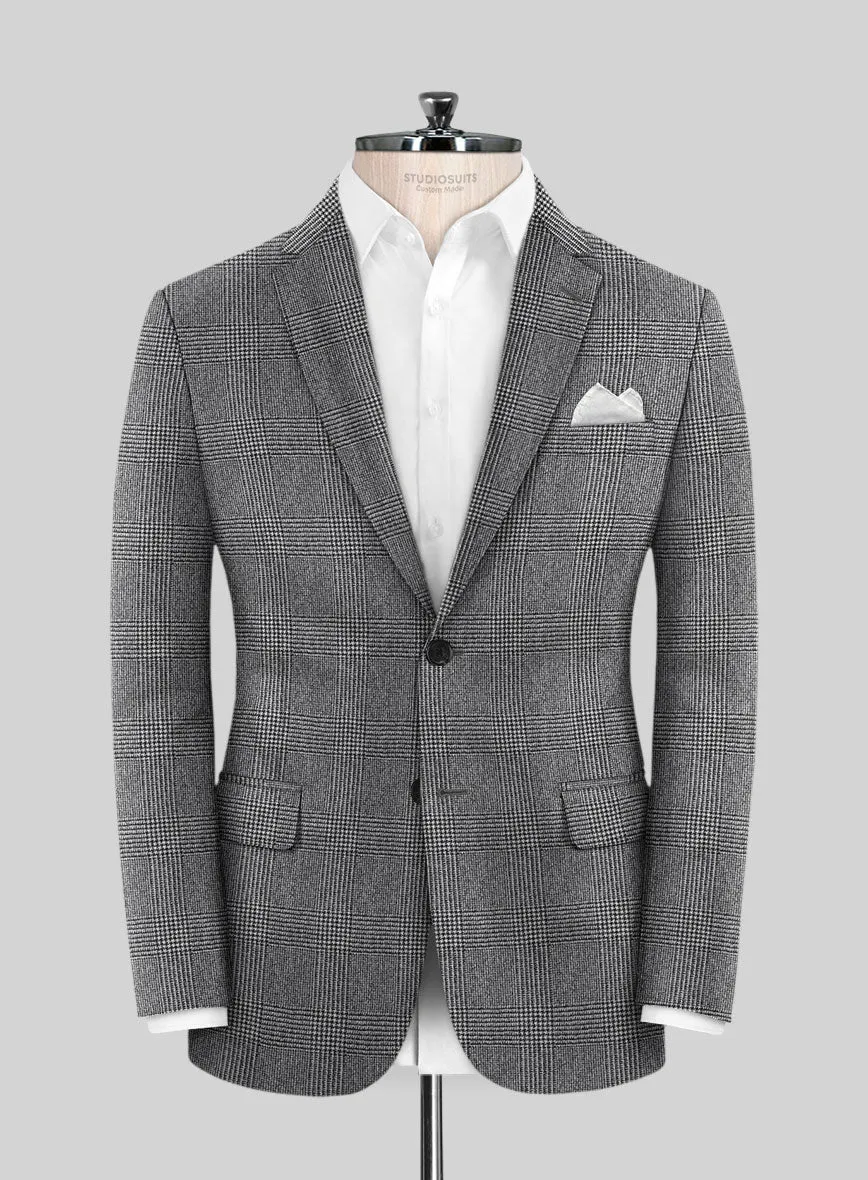 Caccioppoli Alage Glen Gray Wool Jacket