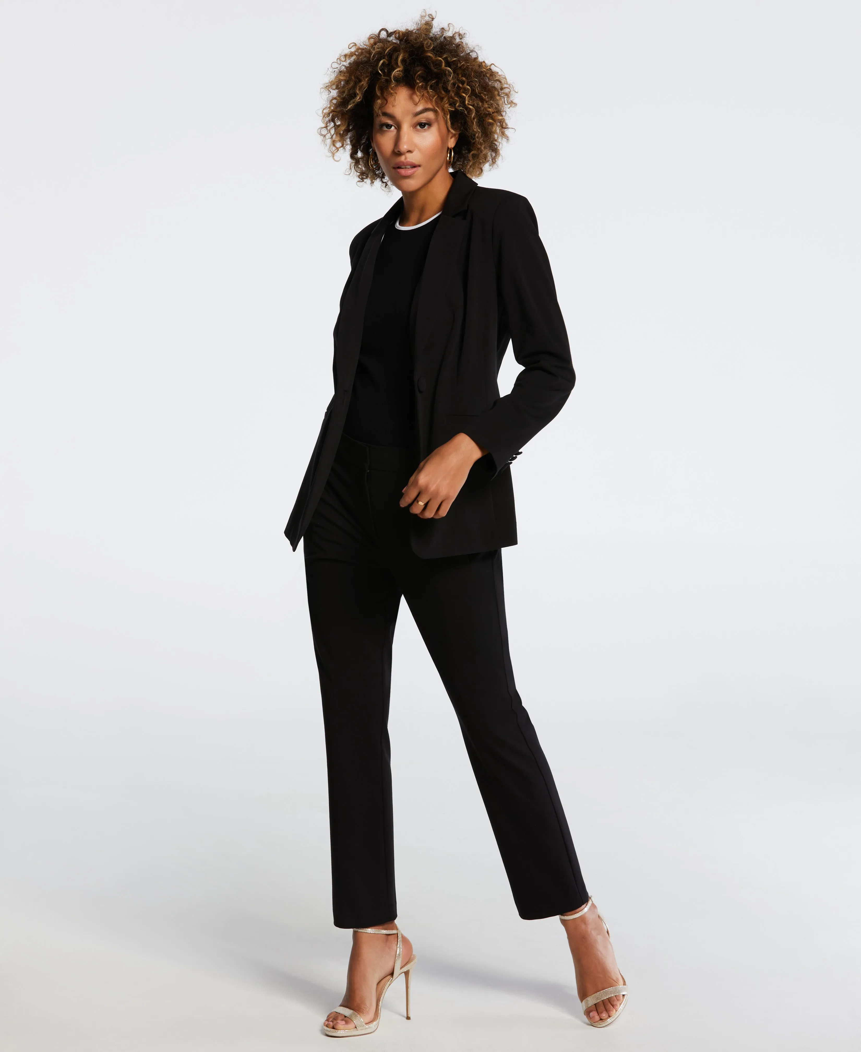 Classic Fit Clean Straight Leg Ankle Pant