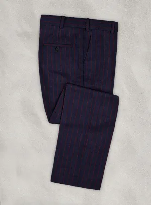 Jail Royal Blue Flannel Wool Pants