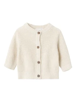 Knitted cardigan NAME IT Bubba, cream