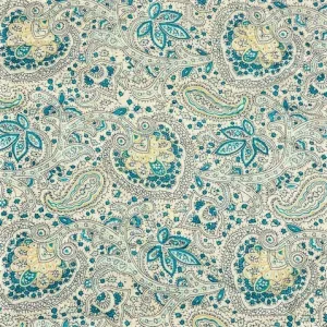 London Lawns Fabric, Blue Lotus- Width 148cm