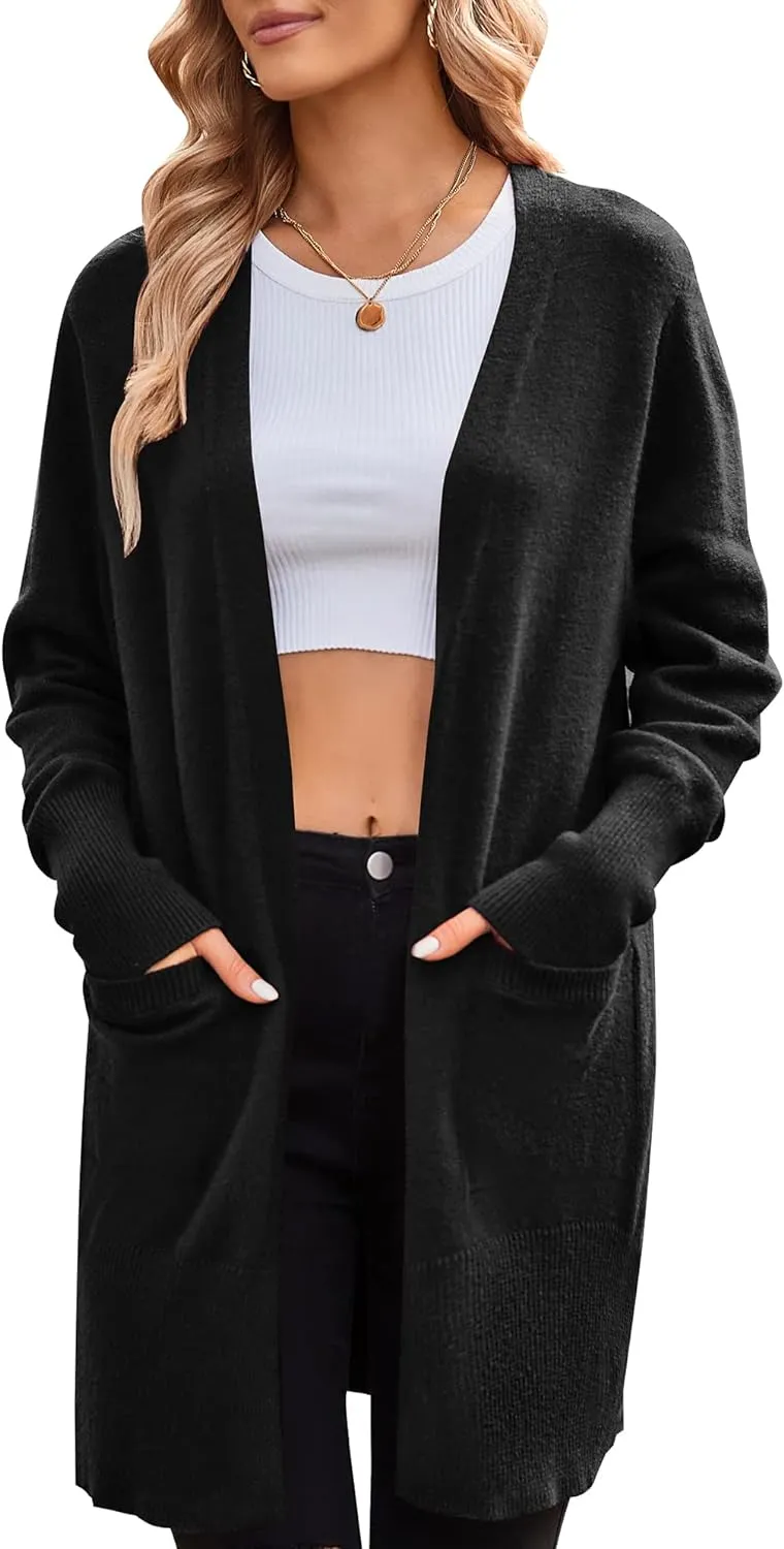 Long Sleeve Soft Cardigan Knit Sweater