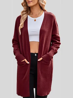 Long Sleeve Soft Cardigan Knit Sweater