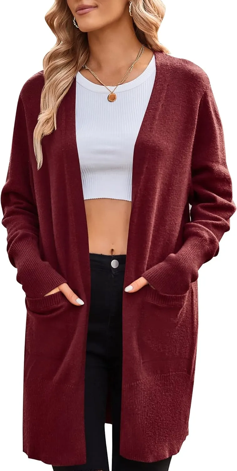 Long Sleeve Soft Cardigan Knit Sweater