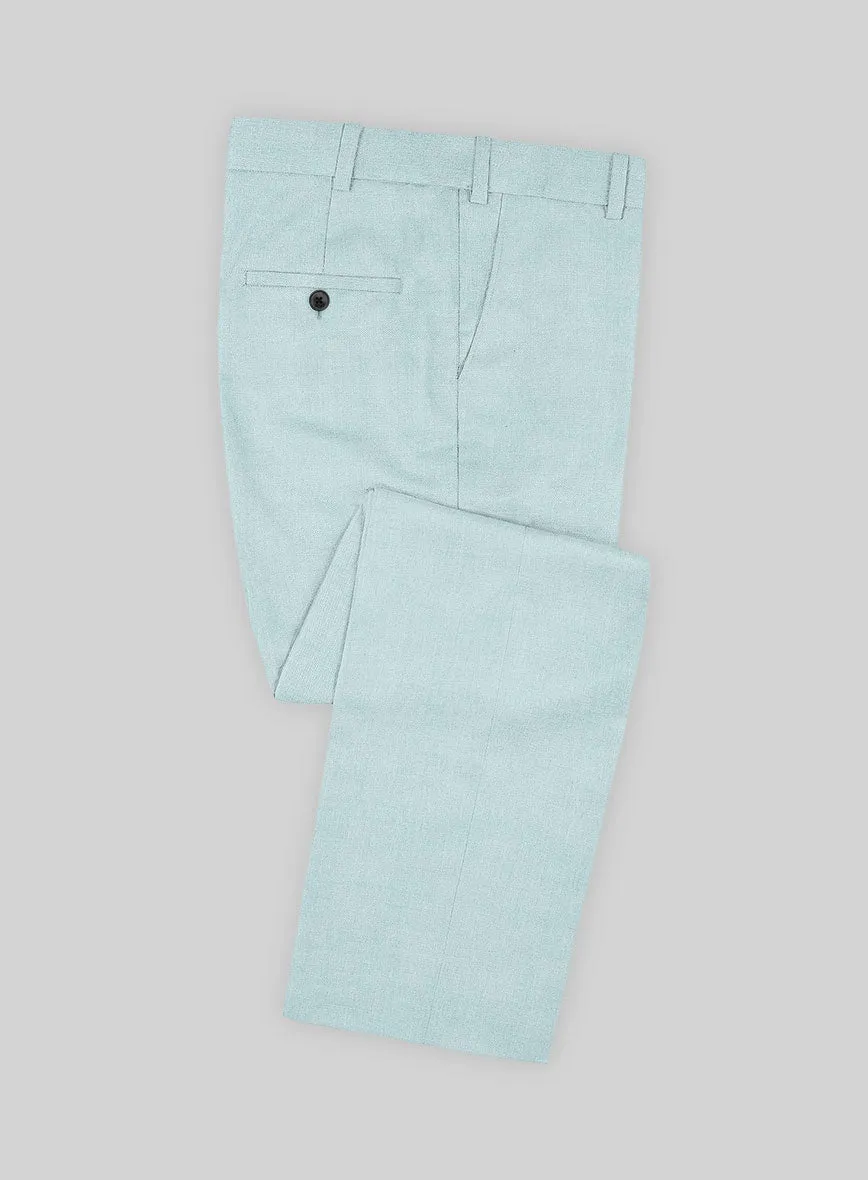 Marco Stretch Light Blue Wool Pants