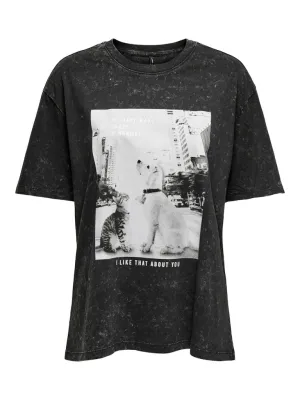 Molly Dog Tee - Black Crazy