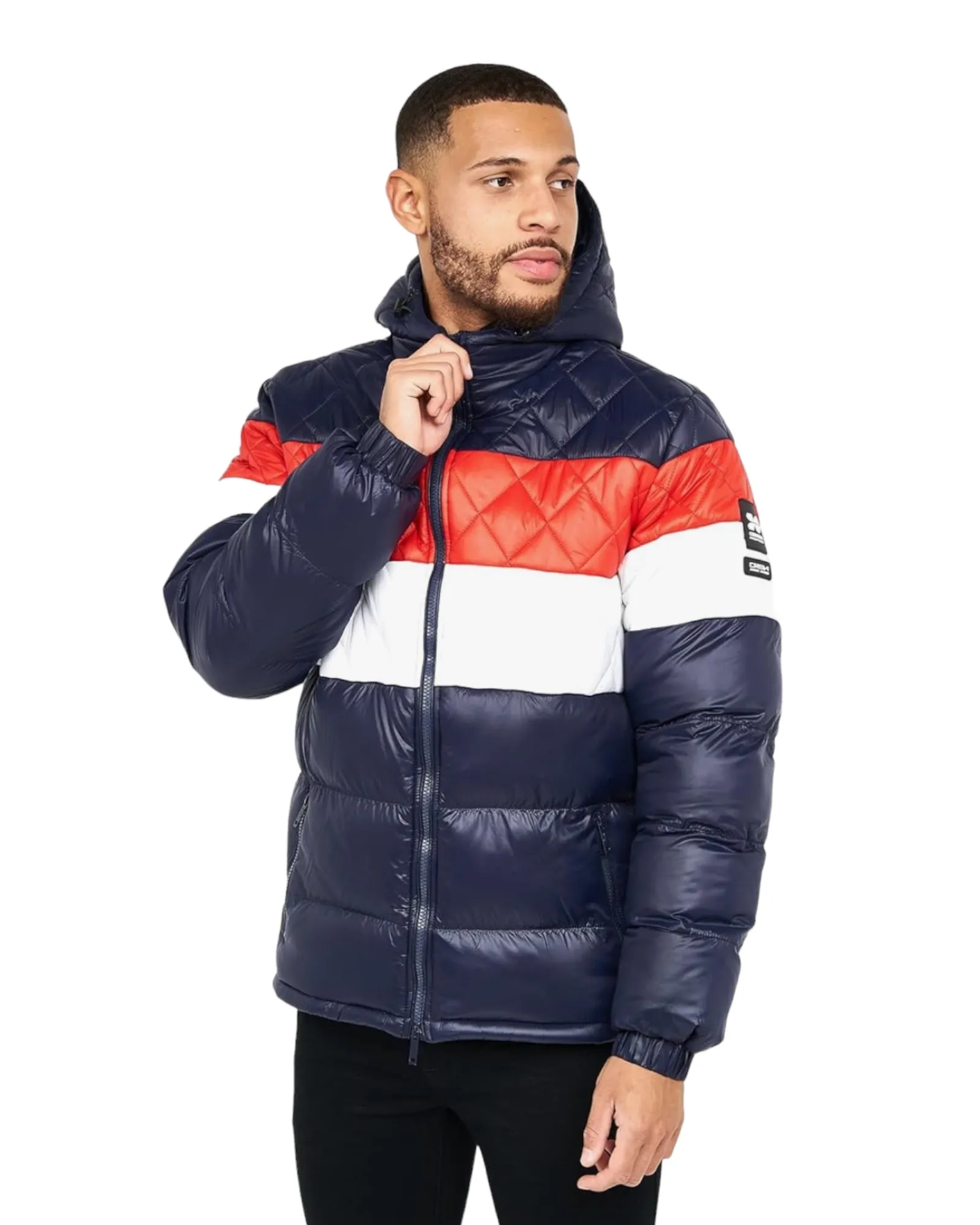 Navy-Red Puffer Jacket CrossHatch PELMARSH