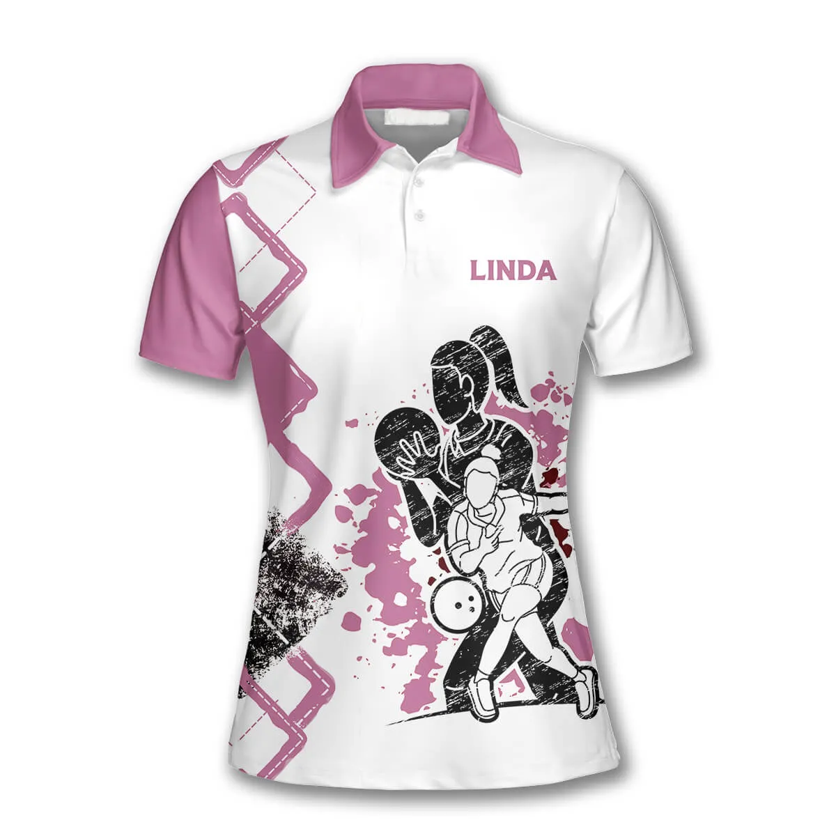 Never Underestimate A Woman With A Bowling Ball Custom Bowling Shirts for Women