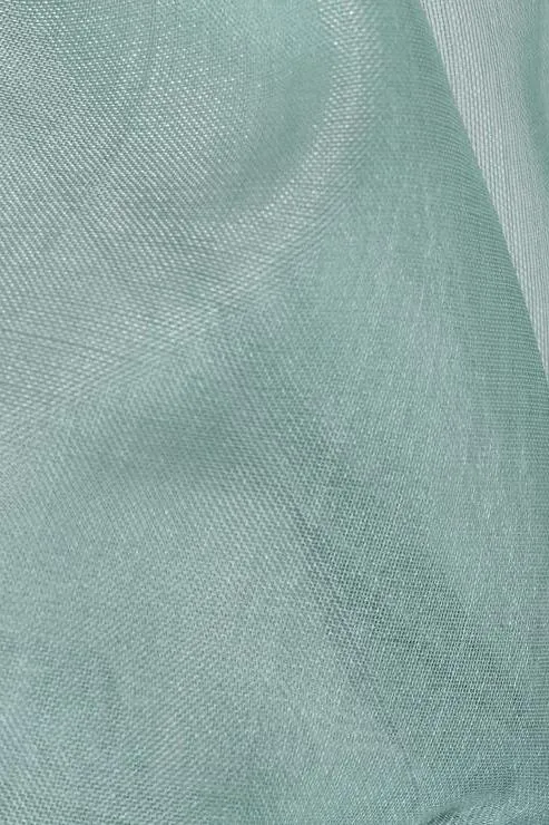 Pastel Green Silk Organza Fabric