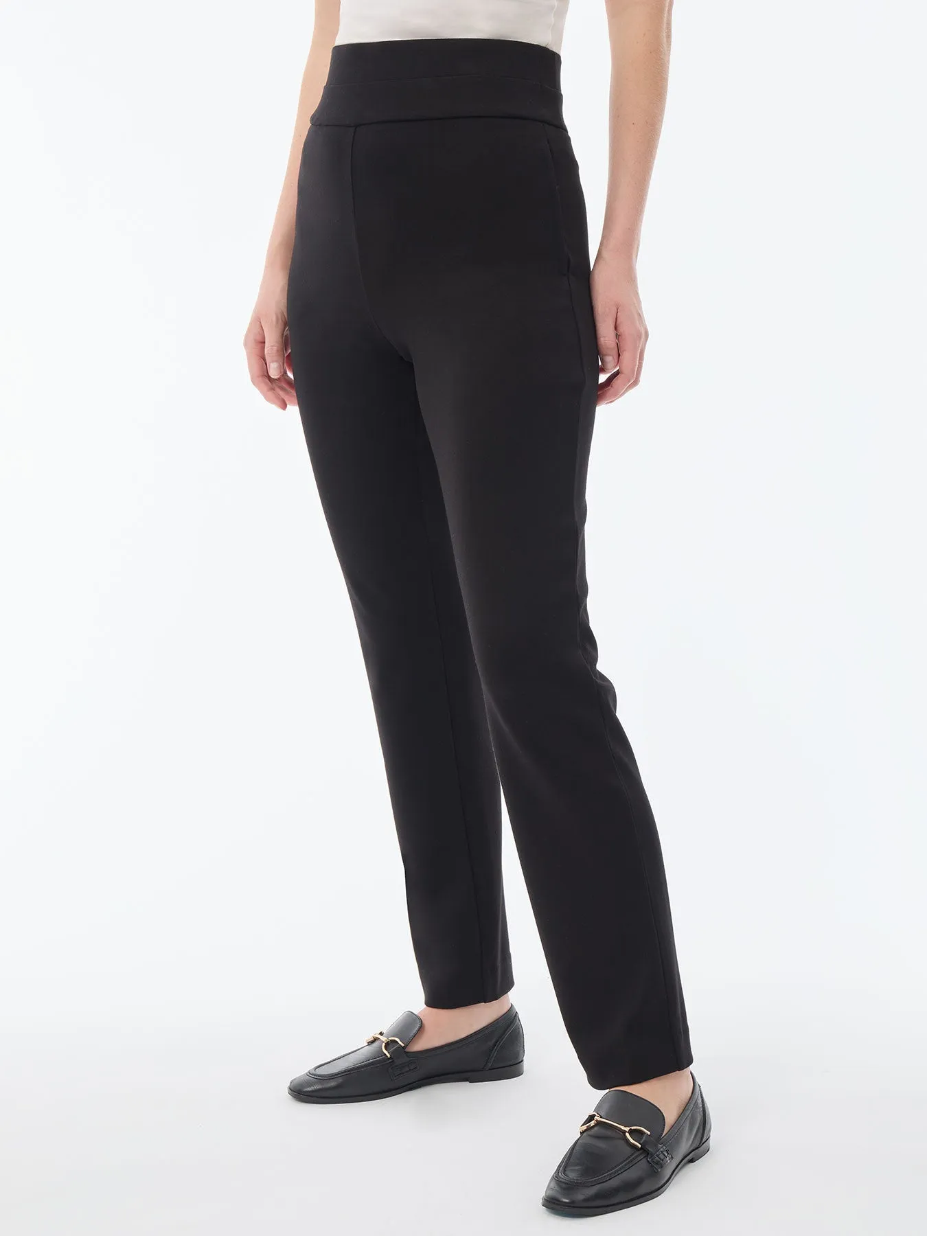 Petite Pull-On Straight Leg Pants, Serenity Knit