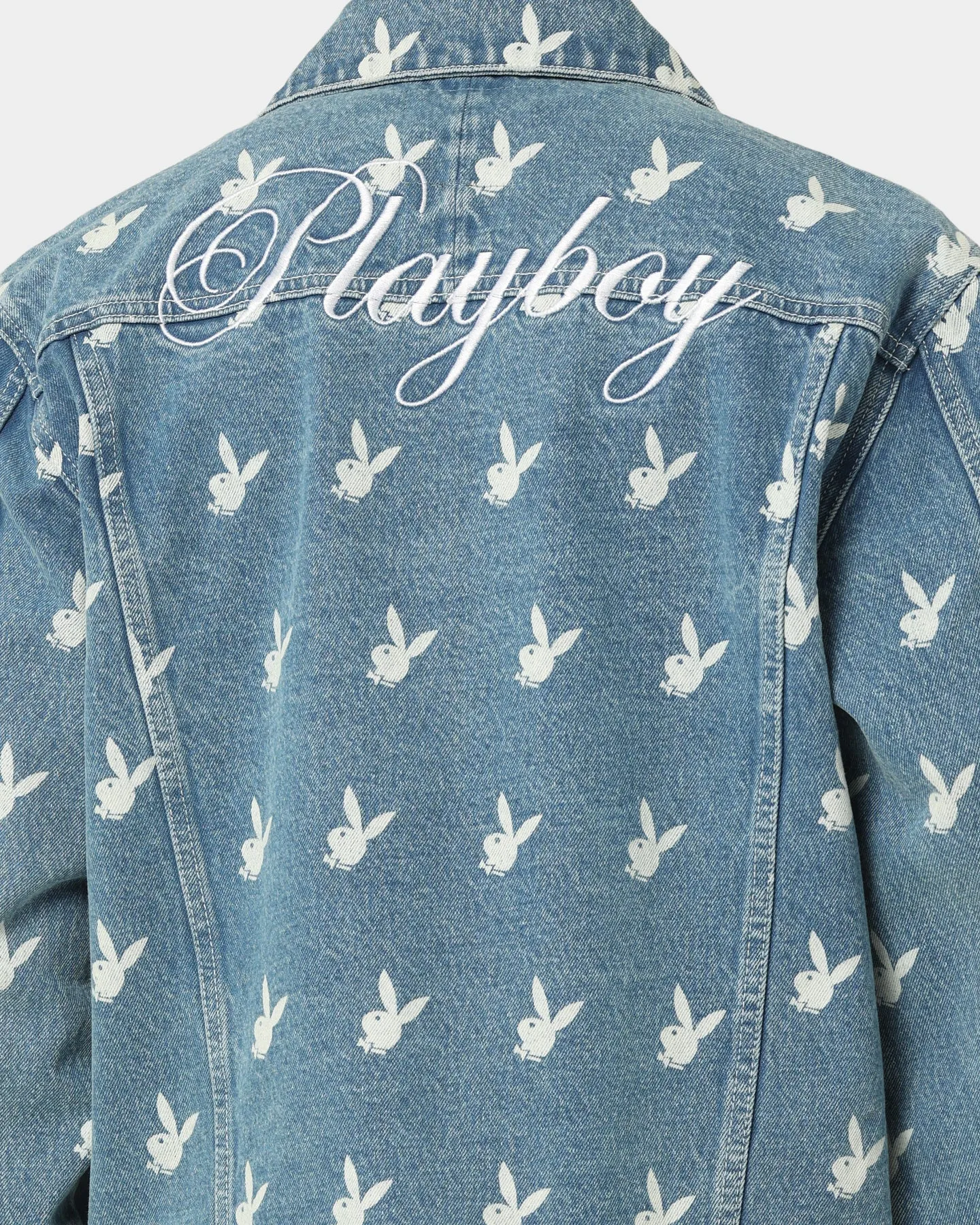 Playboy By CK Players Denim Jacket Vintage Blue