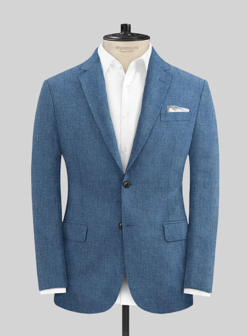 Solbiati Twill Stone Blue Linen Jacket