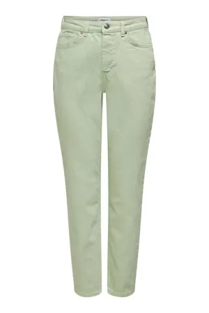 Solid Colour Mum Jeans - Desert Saga