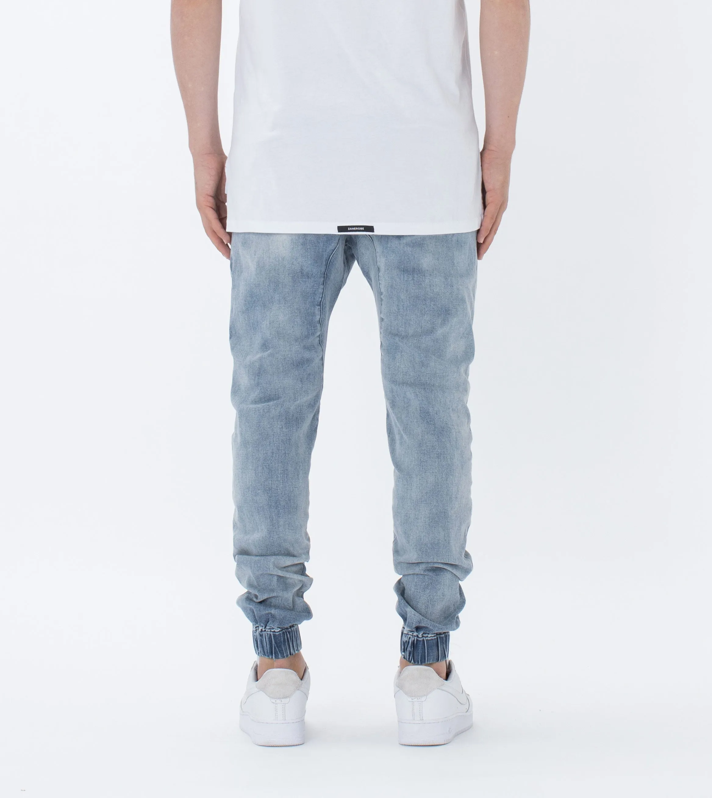 Sureshot Denim Jogger Mid Blue