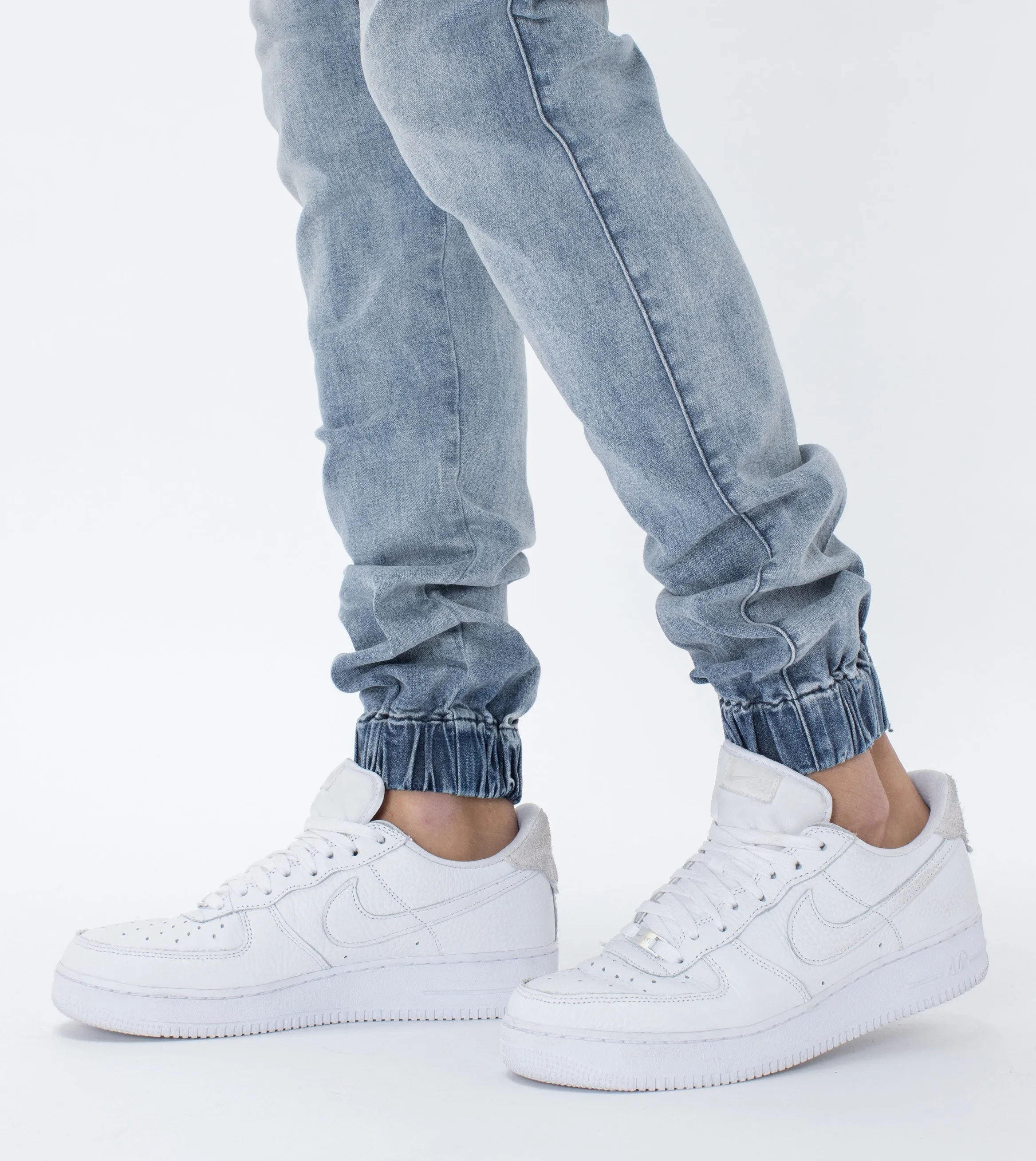 Sureshot Denim Jogger Mid Blue