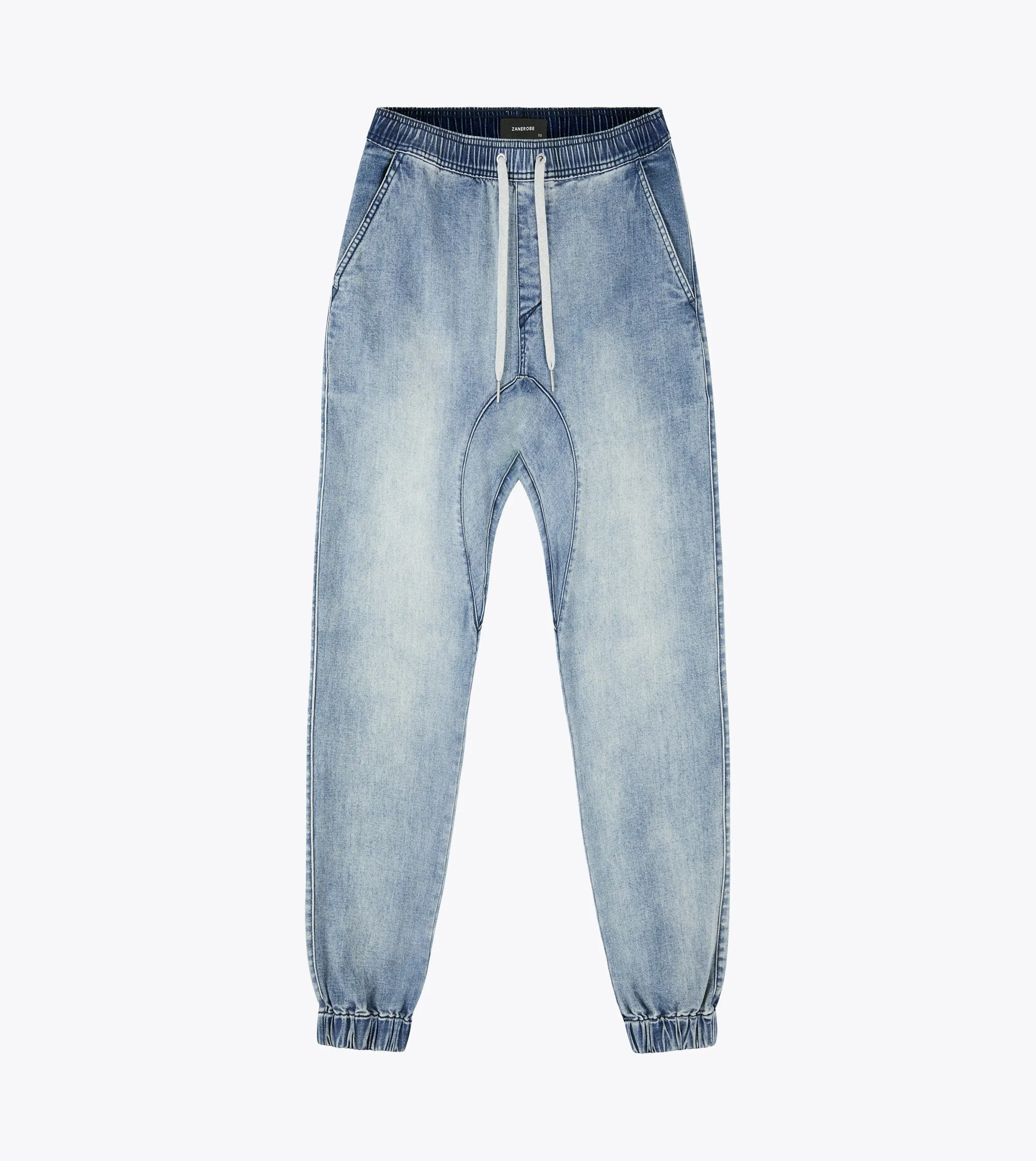 Sureshot Denim Jogger Mid Blue