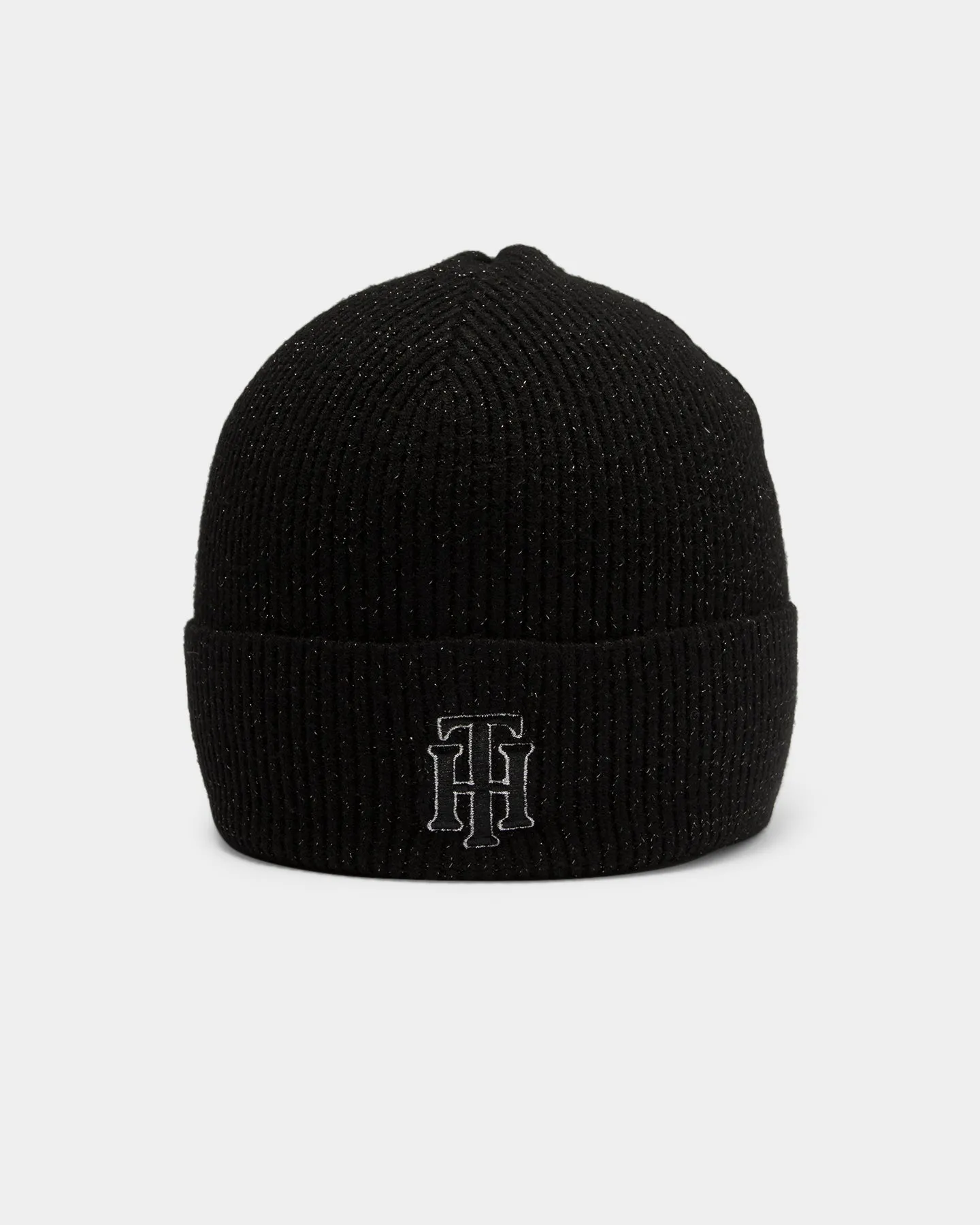 Tommy Jeans Men's Rich Glitter Logo Beanie Black