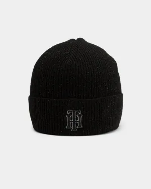 Tommy Jeans Men's Rich Glitter Logo Beanie Black