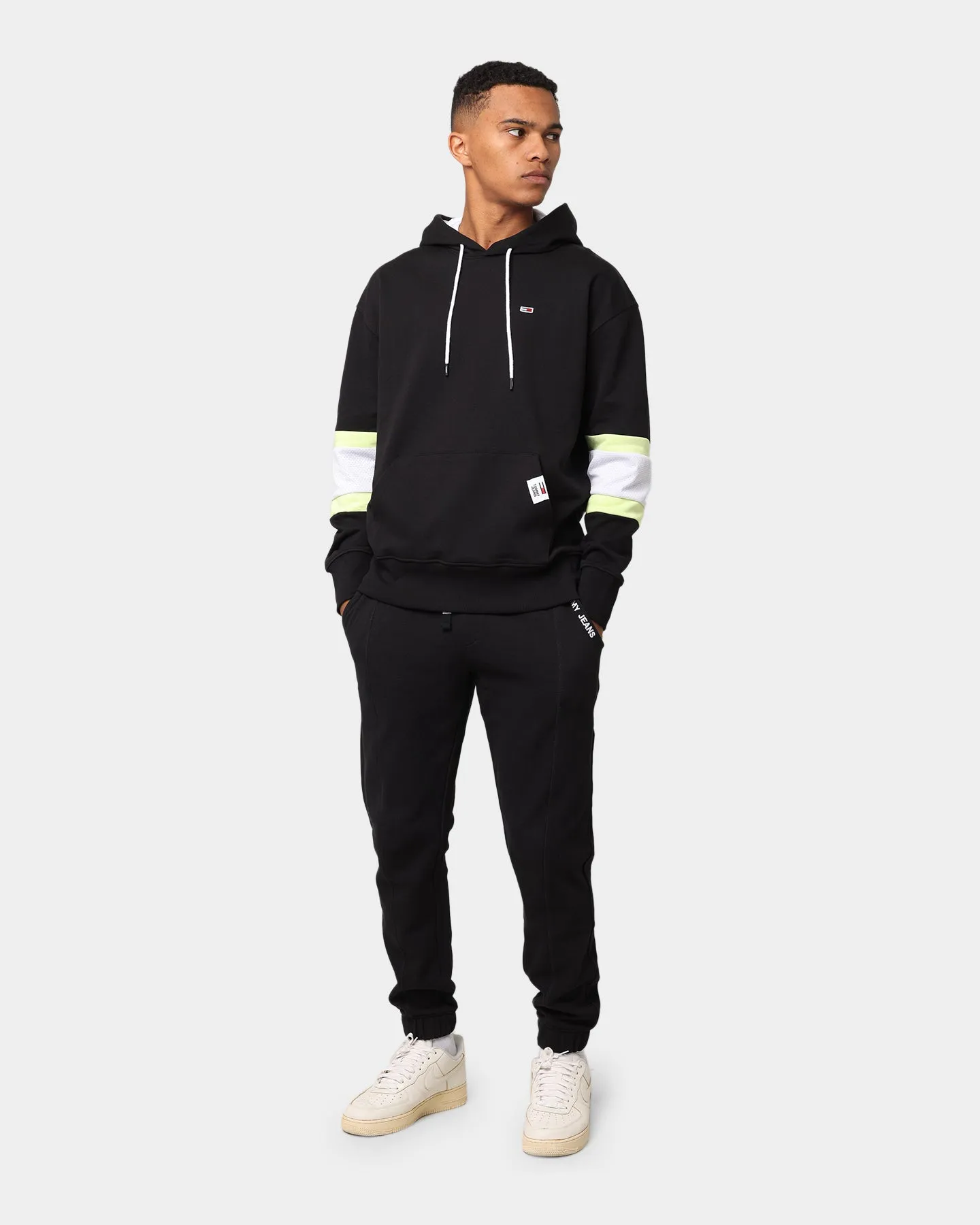 Tommy Jeans RWB Hoodie Black/Faded Lime