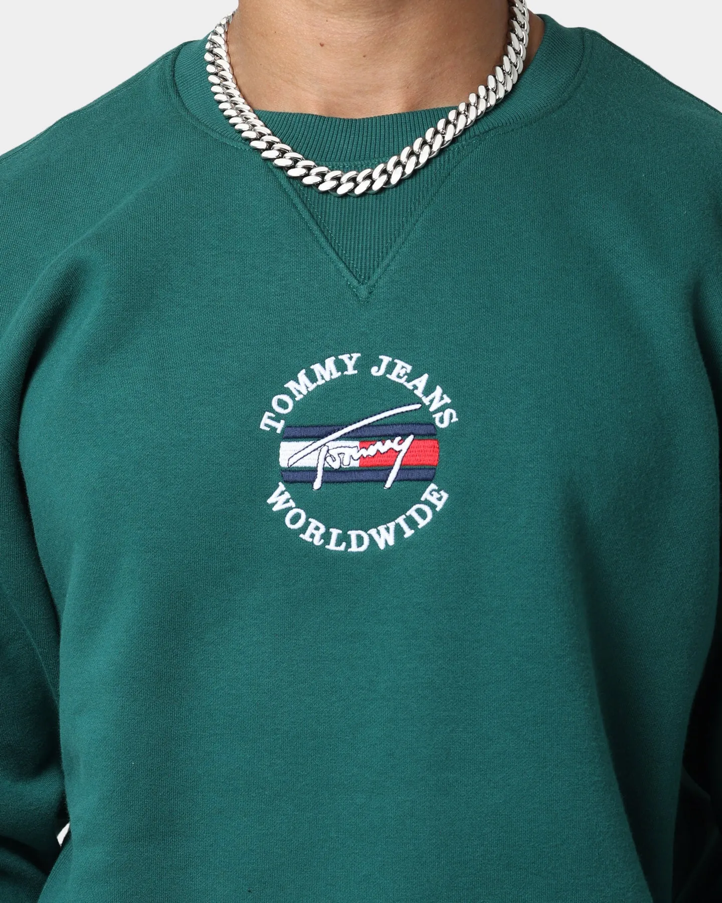 Tommy Jeans TJM Timeless Tommy 2 Crewneck Rural Green