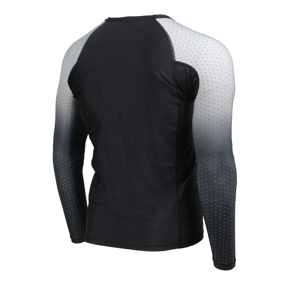 X-Fitness XFM7000 Men's Black and Brown Long Sleeve Compression Rash